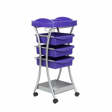 Тележка парикмахерская М-08 фиолетовая