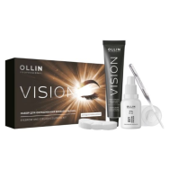 Ollin, VISION НАБОР для окрашивания бровей и ресниц, Холодно-коричневый NEW