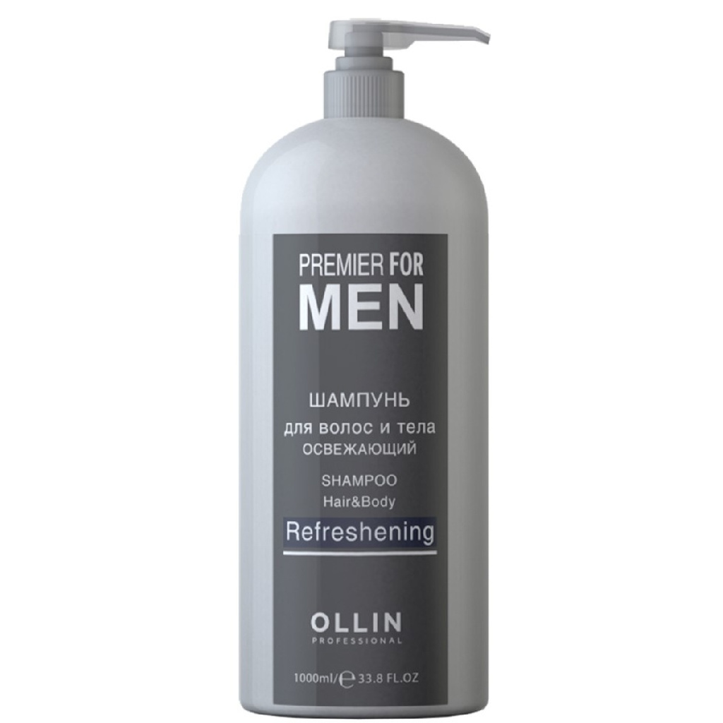de9bc708-89e2-11e5-a76c-382c4ab341ae〵Ollin, Шампунь для волос и тела освежающий Premier for men, 1000 мл_1 (1)