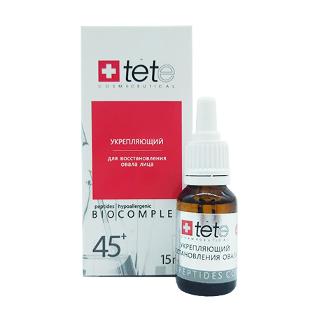 TETe Cosmeceutical, Биокомплекс для восстановления овала лица 45+ укрепляющий, 15 мл