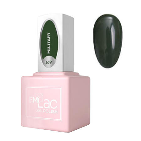 E.MiLac, Гель-лак №169 Милитари Fashion Queen, 9 мл