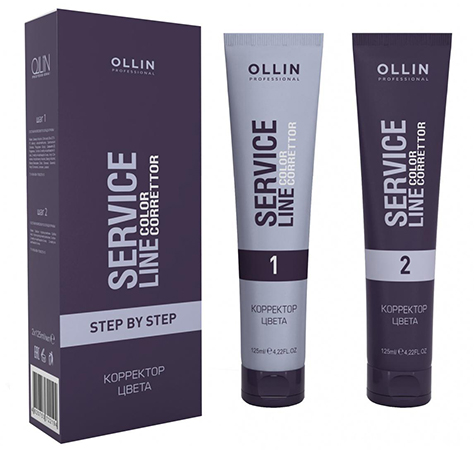 393511 OLLIN SERVICE LINE Корректор цвета 2х100ml