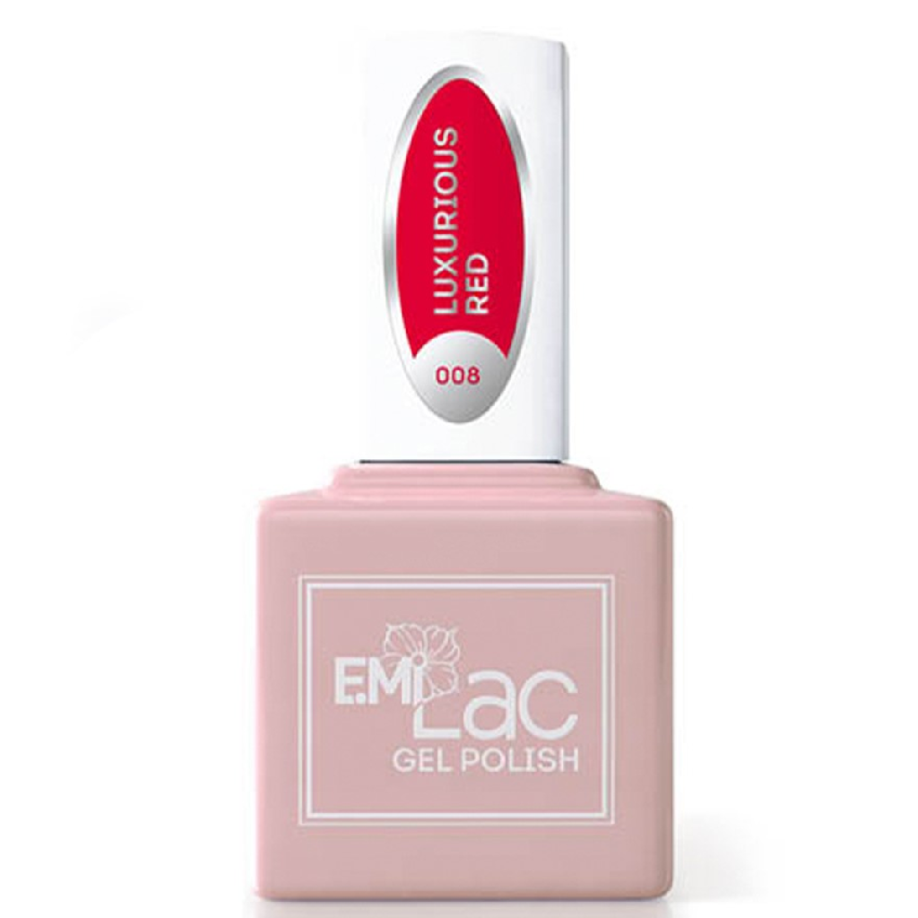 61921e4f-4062-11eb-ba86-001e67fb60ab〵E.MiLac, Гель-лак №008 Роскошный красный, 9 мл_0
