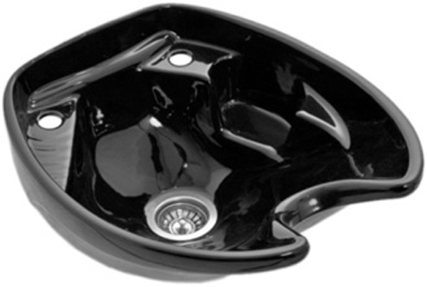 Раковина глубокая JX 020 черная со сливом