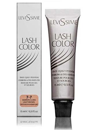4506LS LevisSime LASH COLOR Краска для бровей и ресниц  15 мл, светло-коричневая 7-7
