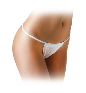 Трусы бикини женские белые спанбонд 25 шт