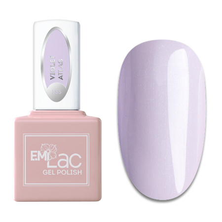 E.MiLac, Гель-лак №155 Лиловый атлас WEC, 9 мл