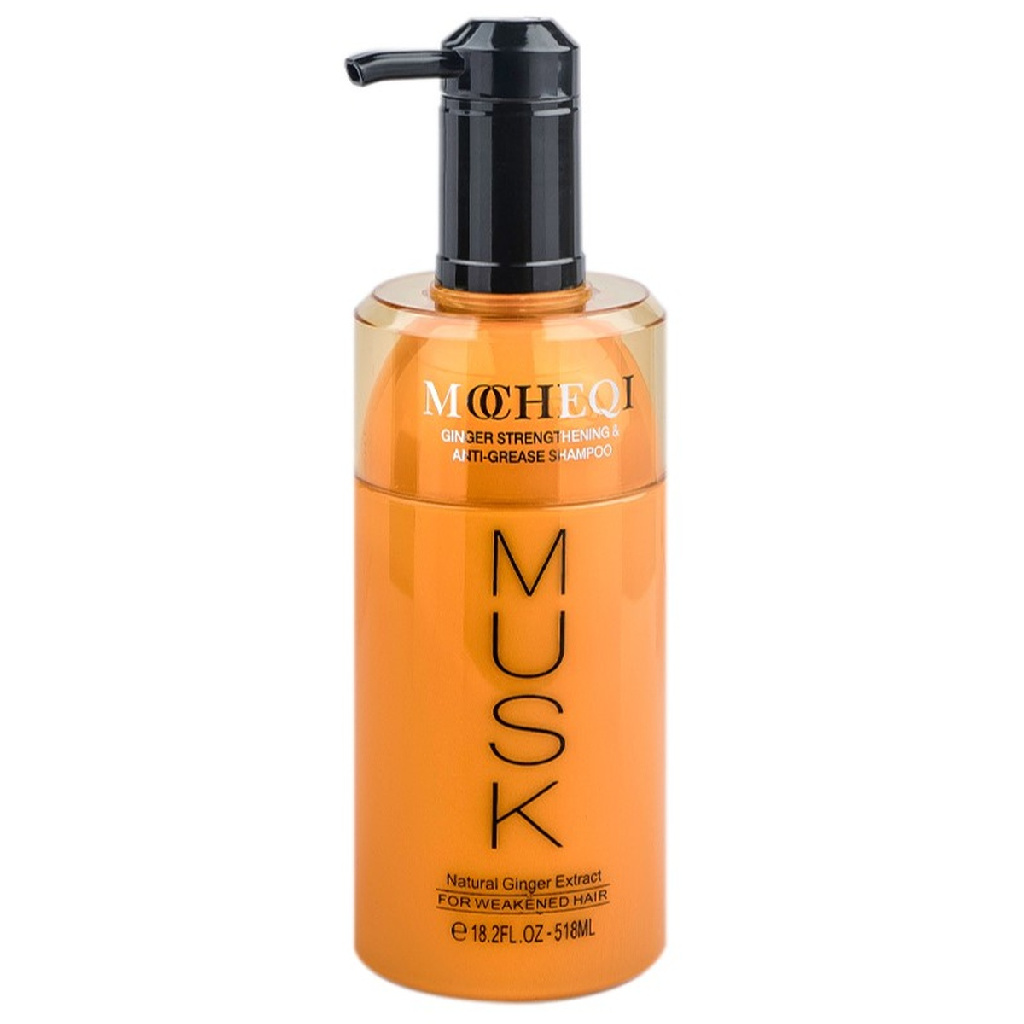 1eadfb83-b78d-11ea-9718-001e67fb60ab〵MOCHEQI Musk, Шампунь с экстрактом имбиря для поврежденных волос, 518 мл_1 (1)