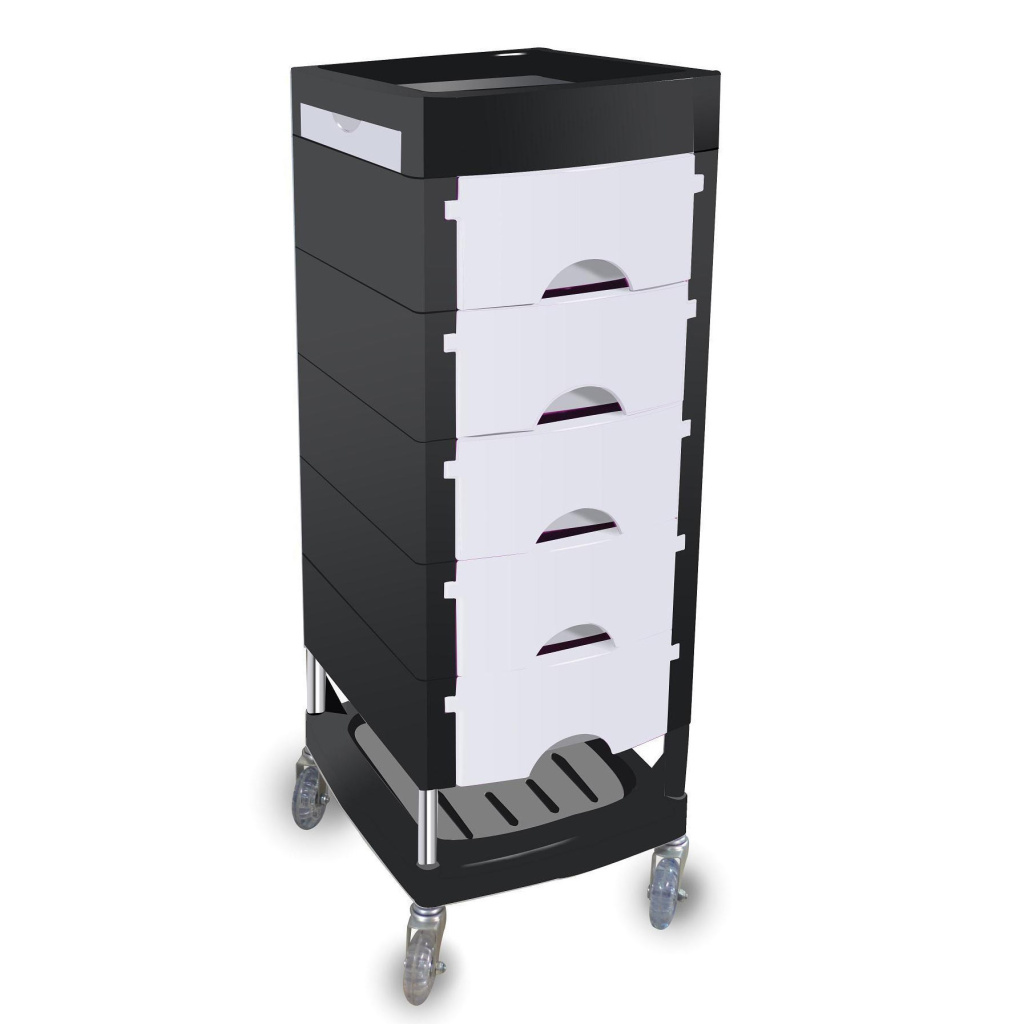 Парикмахерская тележка T165 выдвижные полки, бесшумный ход