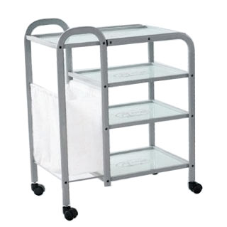 Тележка косметологическая H04 полки стекло емкость для хранения