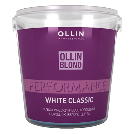 729971 OLLIN BLOND PERFOMANCE White Classic Классический осветляющий порошок белого цвета 500г