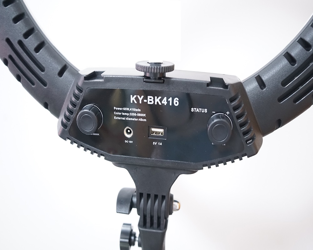 Кольцевая лампа OK LED RING 416 светодиодов теплый и холодный свет с регулируемой яркостью