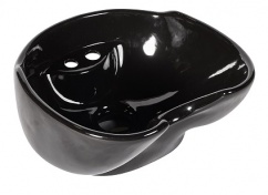 Раковина глубокая 013 черная со сливом