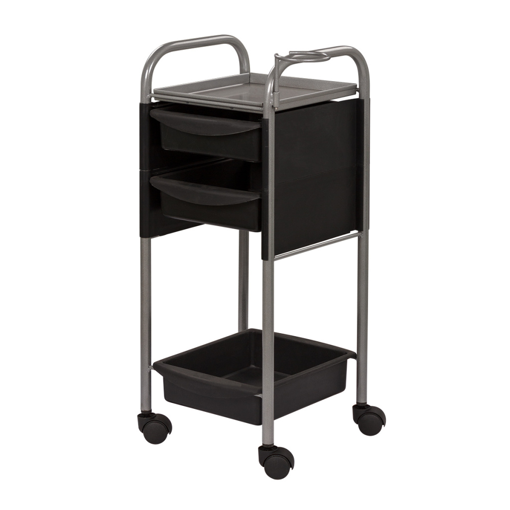 Парикмахерская тележка М 05 New разные цвета металлический верх