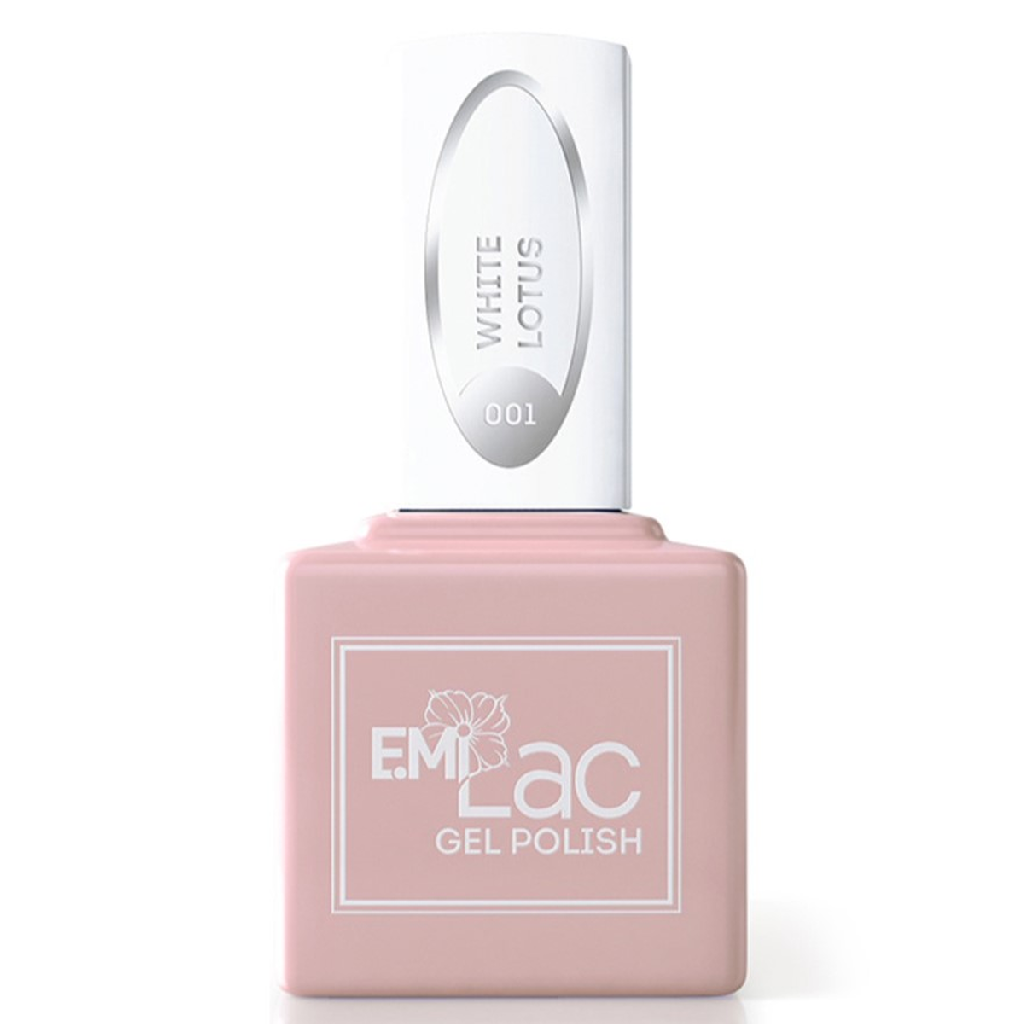 6d9dfa5d-4062-11eb-ba86-001e67fb60ab〵E.MiLac, Гель-лак №001 Белый лотос, 9 мл_0