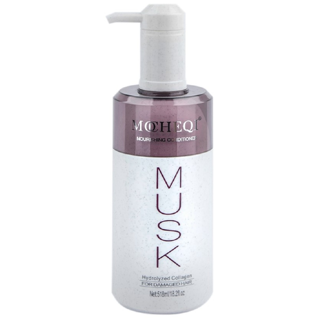 97889dde-b78e-11ea-9718-001e67fb60ab〵MOCHEQI Musk, Кондиционер питательный с коллагеном и экстрактом зародышей риса, 518 мл_1 (1)