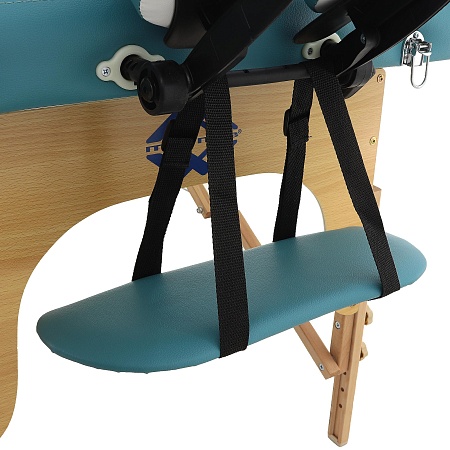 Складной массажный стол JF AY01 NEW двухсекционный светлая рама