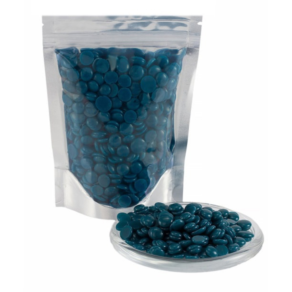 Пленочный воск для депиляции синий EXTRA Quality Film Wax в гранулах 100 гр