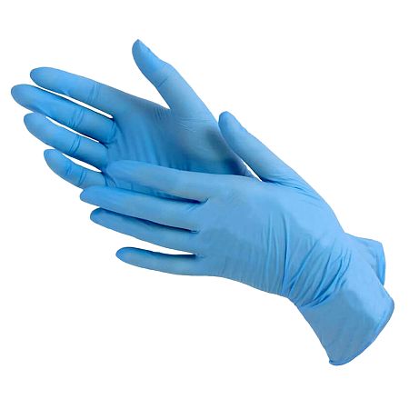 Перчатки нитриловые (синие) Basic  L  100шт упк  3,5гр