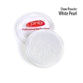 PNB, Втирка-блеск "Белый жемчуг" Shine Powder White Pearl, 1 г.