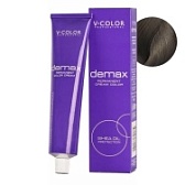 V-Color, Краска для волос Demax 6.17 Тёмно-Русый Пепельно-Шоколадный , 60 мл