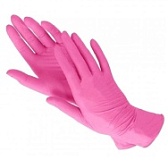 Перчатки нитриловые (розовые) Klever "L" 100шт/упк 