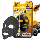 Elizavecca, Тканевая маска для лица с Black Charcoal Honey Deep Power Ringer Mask Pack, 1 шт.