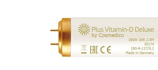 Лампа Plus Vitamin-D Deluxe by Cosmedico 180W 26R 2.0M