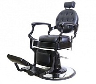 Мужское парикмахерское кресло Olimp Black антискользящее покрытие металла