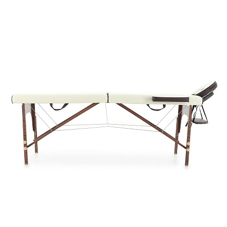 Складной массажный стол JF-AY01 2-х секционный (темная рама)