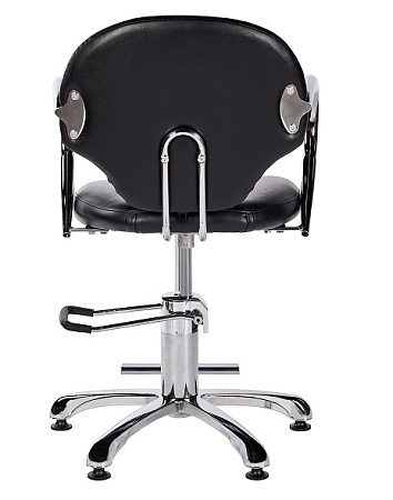 Парикмахерское кресло A07 хромированные подлокотники подножка