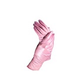 Перчатки нитриловые (перломутро-розовые) Benovy "S" 100шт/упк 3,5гр