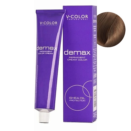 V-Color, Краска для волос Demax 8.70 Светло-русый Шоколадный , 60 мл