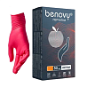 Перчатки нитриловые (красные) Benovy  S  100шт упк 3,5гр