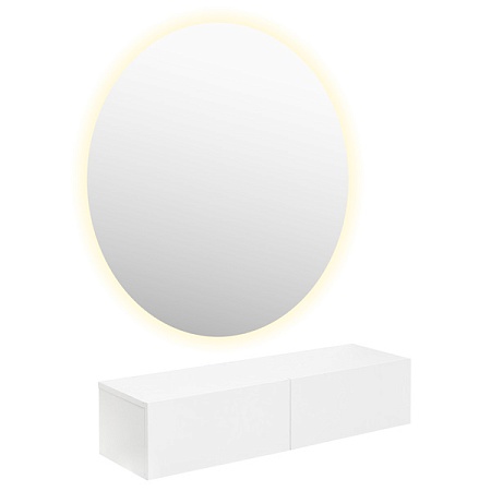 Комплект Сфера зеркало с консолью и LED подсветкой