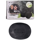 3W CLINIC, Мыло кусковое Уголь Charcoal Beauty Soap, 120 гр.