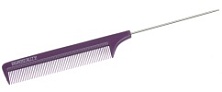 DEWAL, Расческа с металлическим хвостиком, фиолетовая,22 см