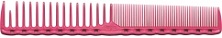 Y.S.Park, Расческа для точных стрижек, Grip + Round Tooth, розовая