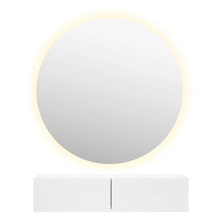 Комплект Сфера зеркало с консолью и LED подсветкой