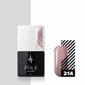 POLE / Цветной гель-лак "POLE" №214 - пыльный розовый 8 мл