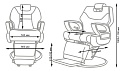 Кресло парикмахерское мужское МД-973