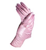 Перчатки нитриловые (перломутро-розовые) Benovy "XS" 100шт/упк 3,5гр