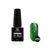 TNL / Гель-лак "TNL - Glitter" №35 - Зеленый с крупным шиммером 10 мл