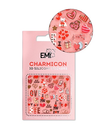 E.Mi, 3D-стикеры Любовь Charmicon 3D Silicone Stickers