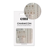 E.Mi, 3D-стикеры №226 Новогодний декор Charmicon 3D Silicone Stickers