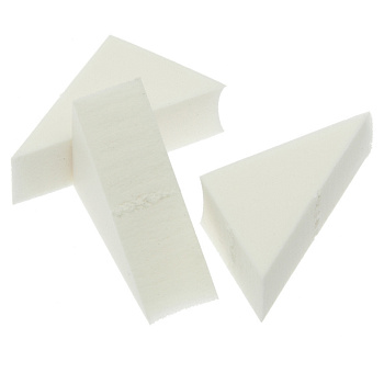 DEWAL, Губка макияжная,треугольная, 8шт/упак