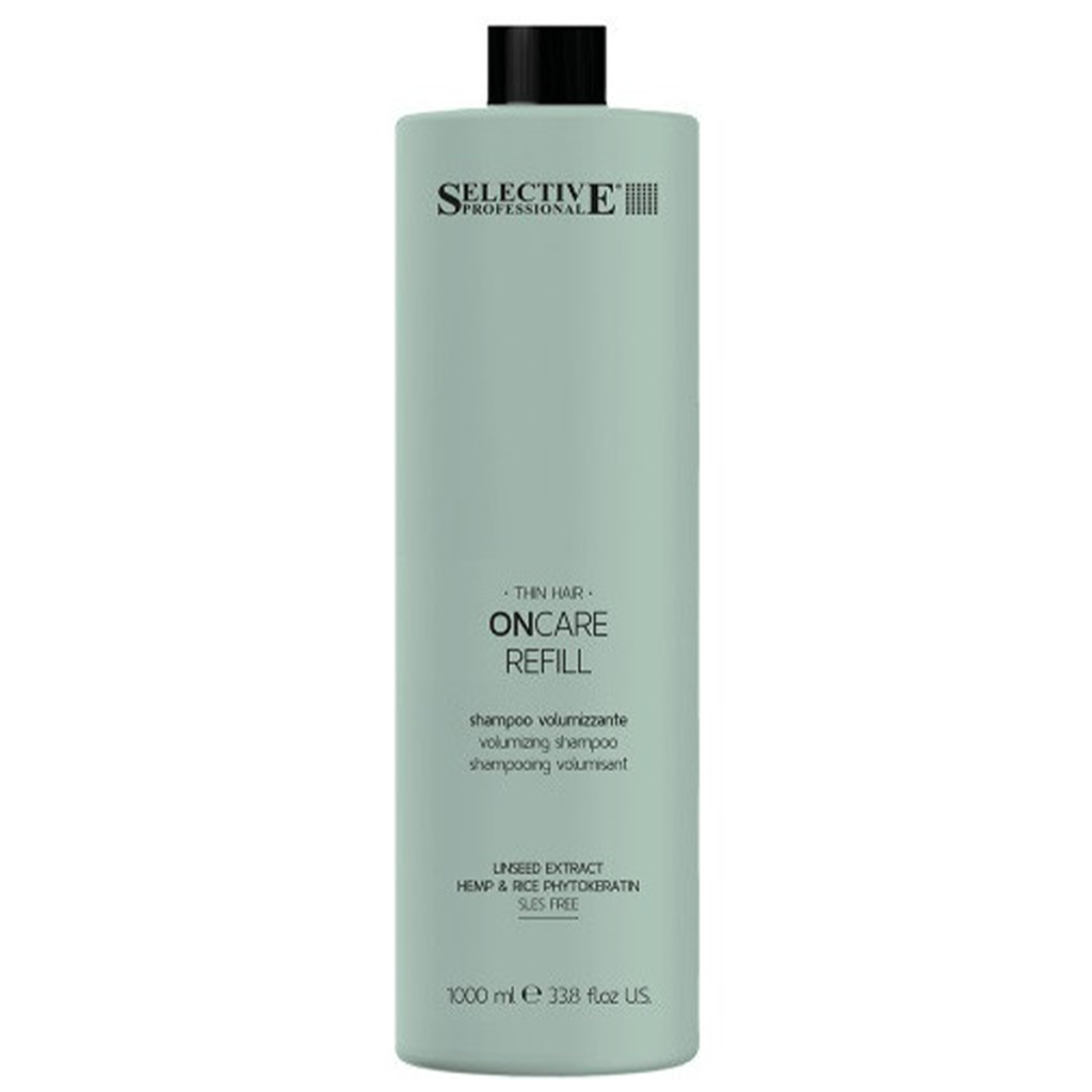 Selective, Шампунь филлер для ухода за поврежденными или тонкими волосами ONCARE REFILL, 1000 мл