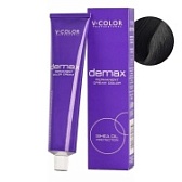 V-Color, Краска для волос Demax 4.71 Коричневый Шоколадно-пепельный , 60 мл