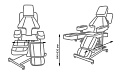 Кресло для тату салона Таурус на гидравлике с поворотными подножками