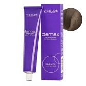 V-Color, Краска для волос Demax 8.72 Светло-Русый Шоколадно-Перламутровый , 60 мл